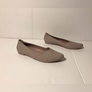 Fashion rubber flat shoes pointy toe women size 5